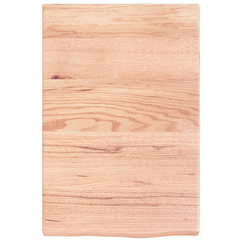 vidaXL Bathroom Countertop Light Brown 40x60x4 cm Treated Solid Wood