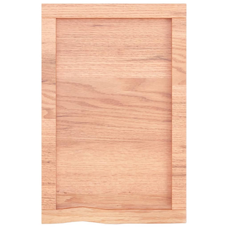vidaXL Bathroom Countertop Light Brown 40x60x4 cm Treated Solid Wood