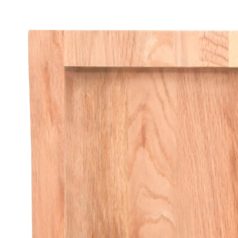 vidaXL Bathroom Countertop Light Brown 100x50x6 cm Treated Solid Wood