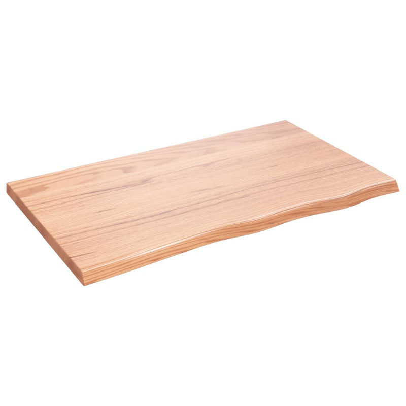 vidaXL Bathroom Countertop Light Brown 100x60x4 cm Treated Solid Wood