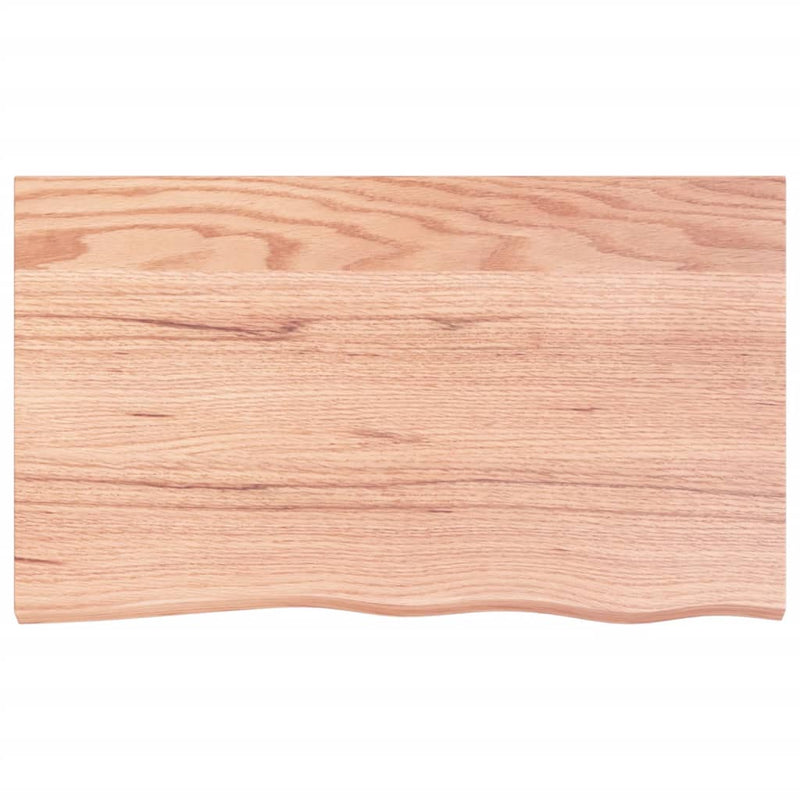 vidaXL Bathroom Countertop Light Brown 100x60x4 cm Treated Solid Wood