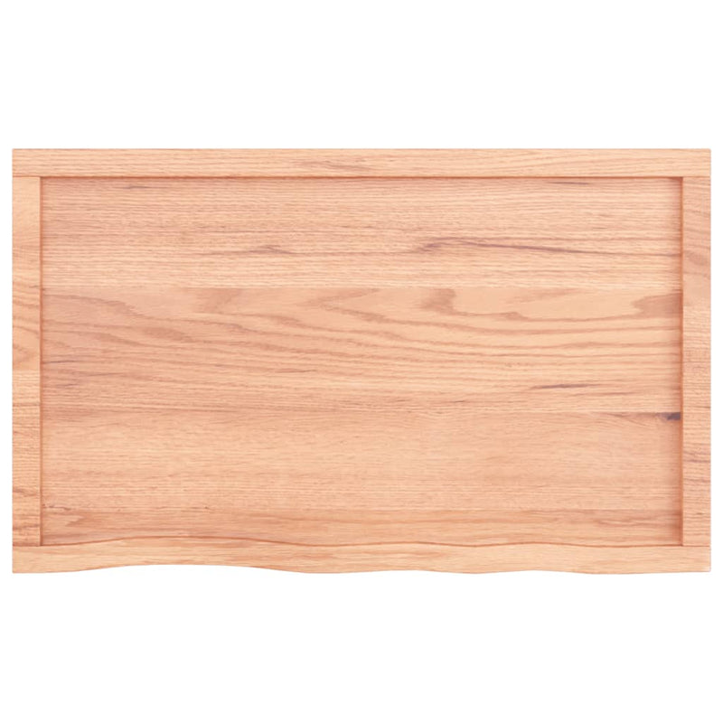 vidaXL Bathroom Countertop Light Brown 100x60x4 cm Treated Solid Wood
