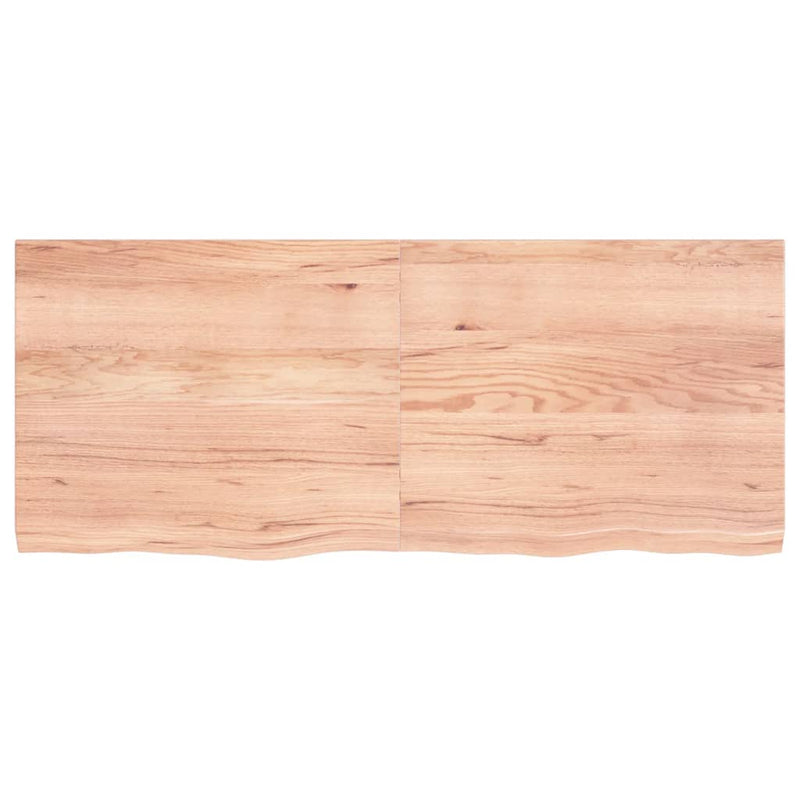 vidaXL Bathroom Countertop Light Brown 120x50x4 cm Treated Solid Wood