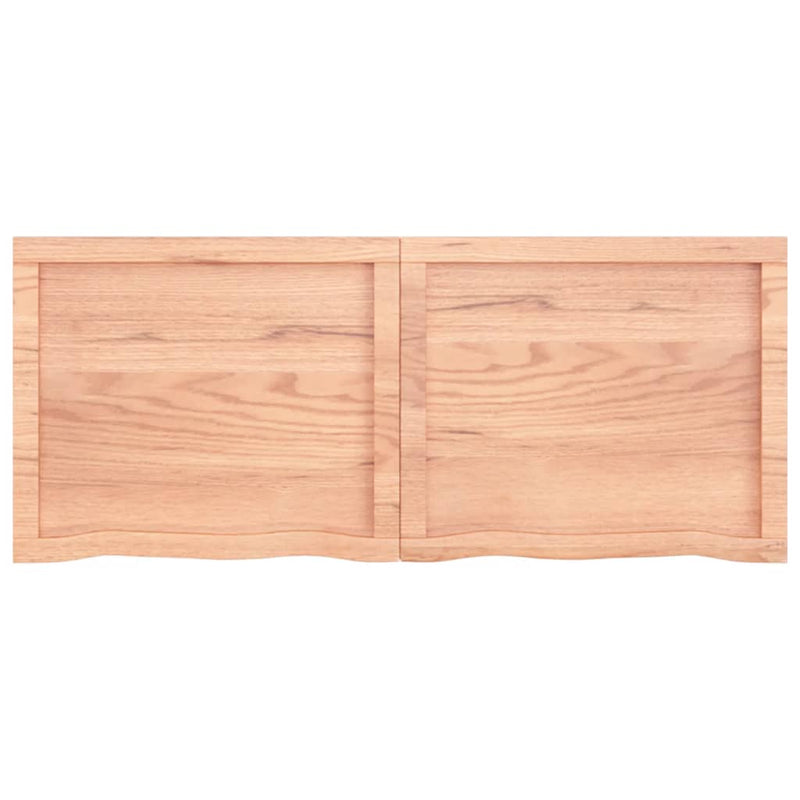 vidaXL Bathroom Countertop Light Brown 120x50x4 cm Treated Solid Wood