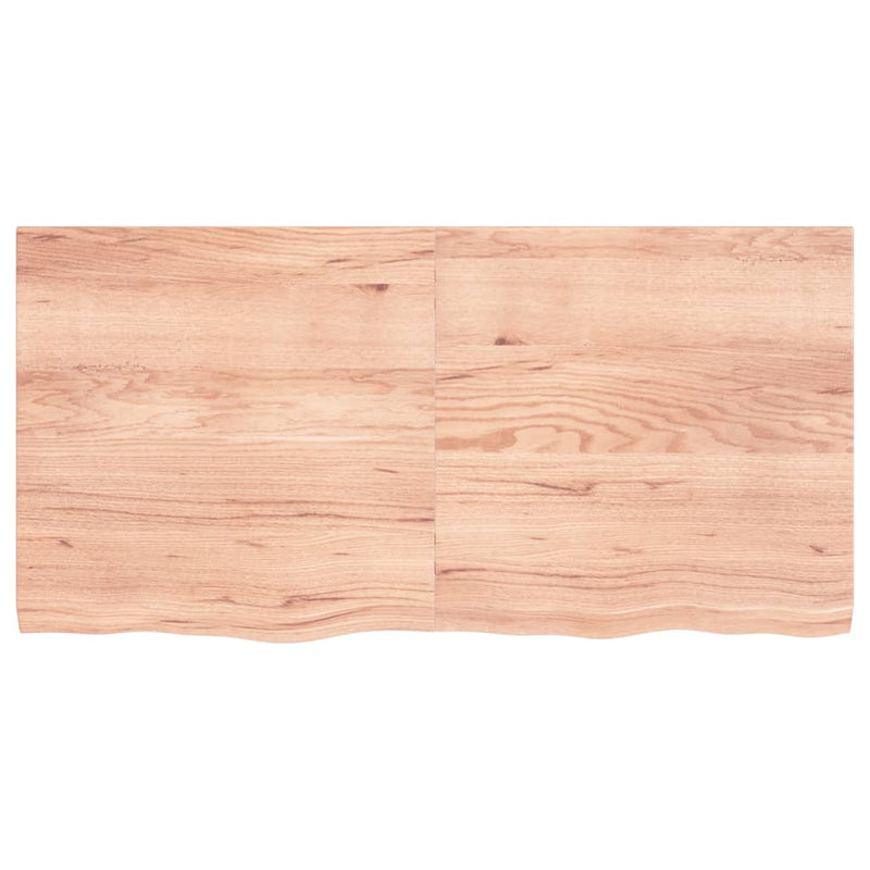 vidaXL Bathroom Countertop Light Brown 120x60x4 cm Treated Solid Wood