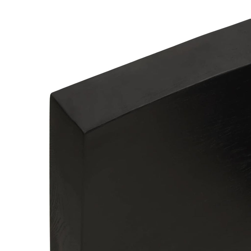 vidaXL Bathroom Countertop Dark Brown 80x60x6 cm Treated Solid Wood