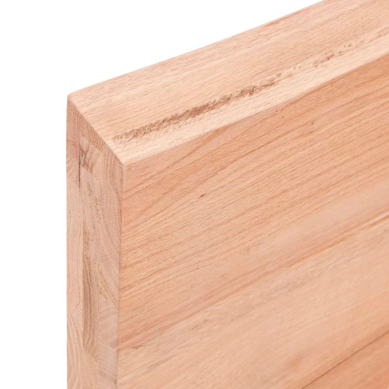 vidaXL Table Top Light Brown 80x50x6 cm Treated Solid Wood Oak