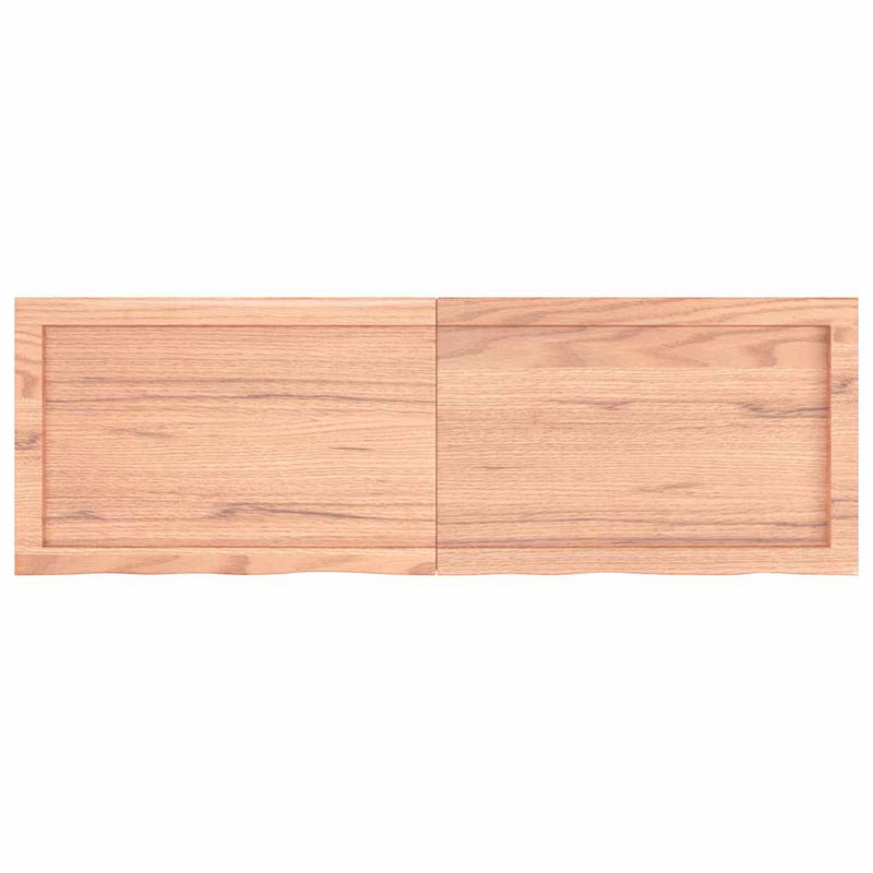 vidaXL Table Top Light Brown 120x40x4 cm Treated Solid Wood Oak