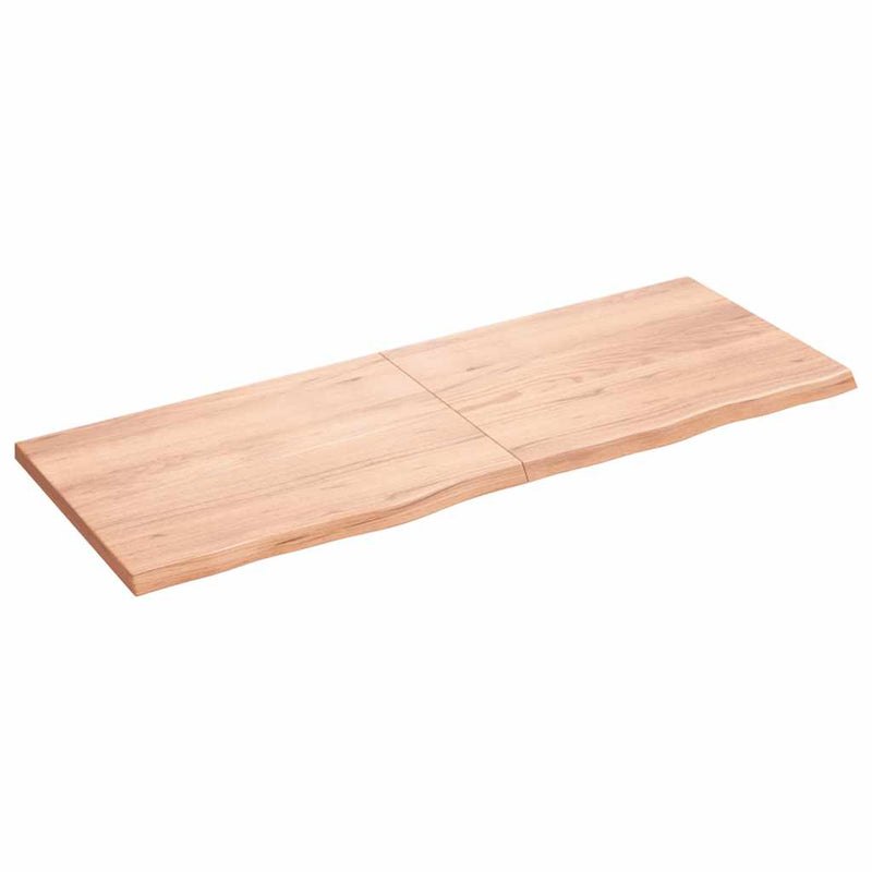 vidaXL Table Top Light Brown 160x60x4 cm Treated Solid Wood Oak