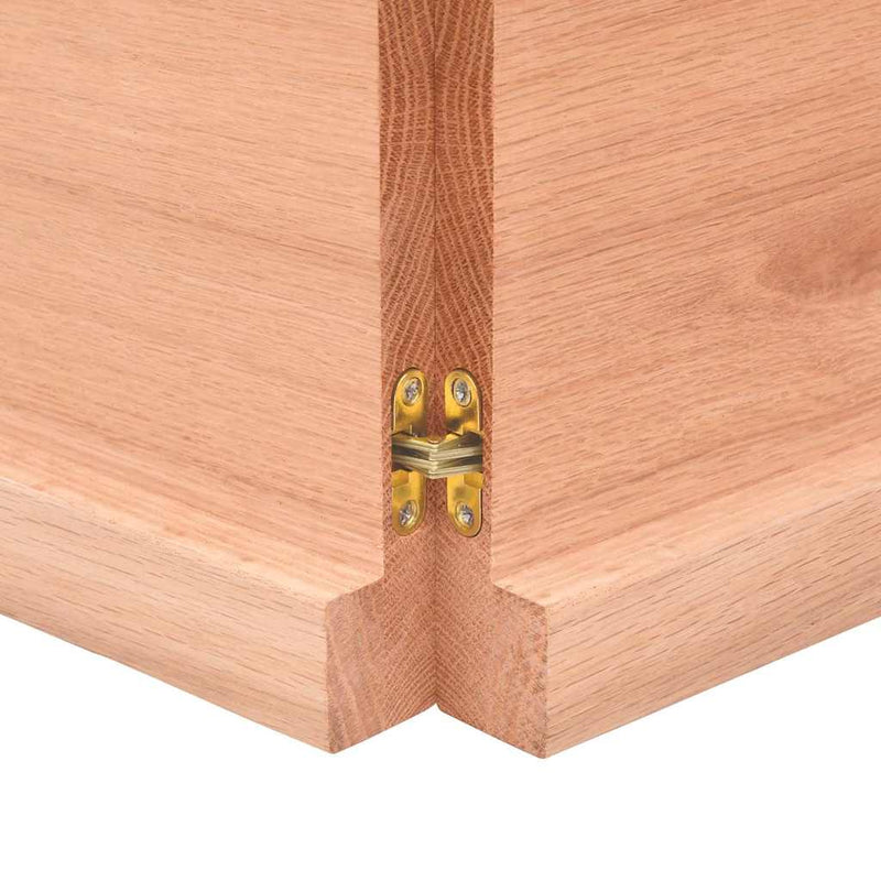 vidaXL Table Top Light Brown 160x60x4 cm Treated Solid Wood Oak