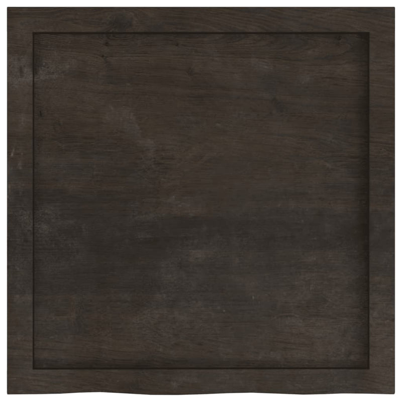 vidaXL Table Top Dark Brown 60x60x4 cm Treated Solid Wood Oak