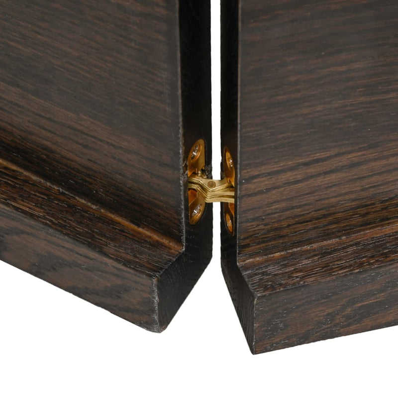 vidaXL Table Top Dark Brown 120x60x4 cm Treated Solid Wood Oak