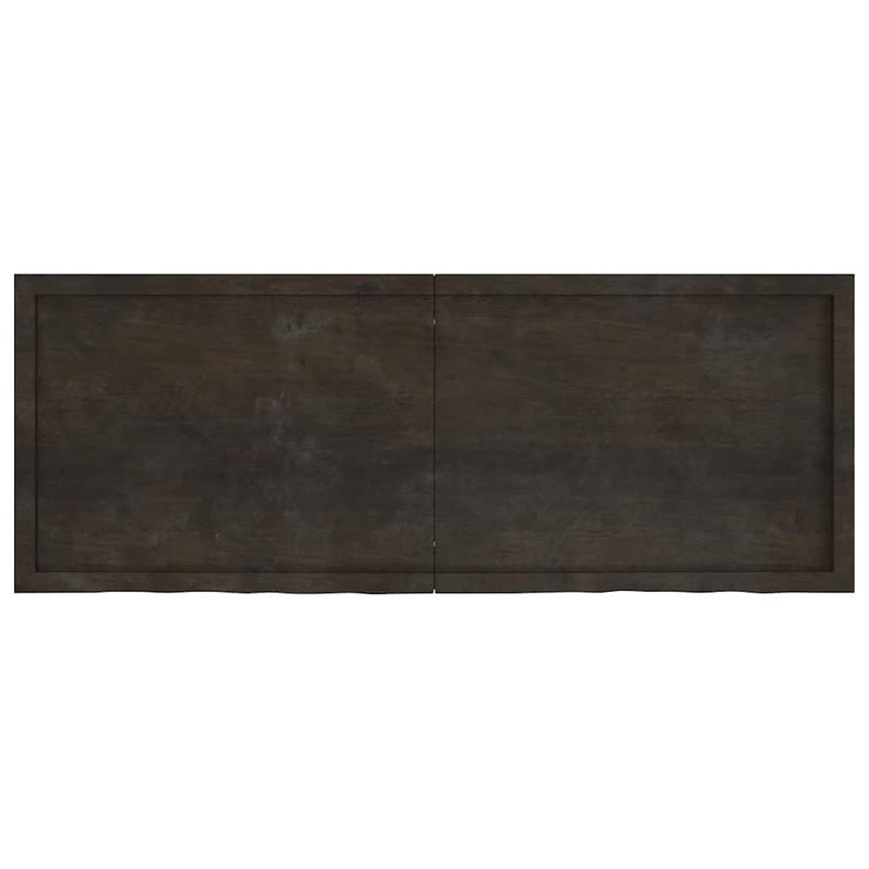 vidaXL Table Top Dark Brown 160x60x4 cm Treated Solid Wood Oak