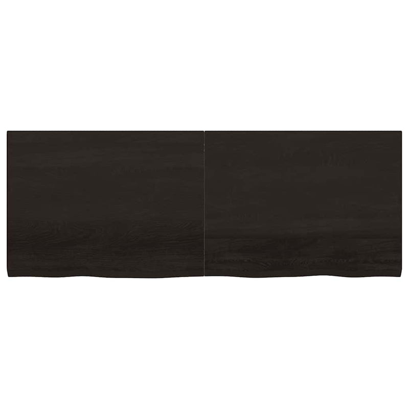 vidaXL Table Top Dark Brown 160x60x4 cm Treated Solid Wood Oak