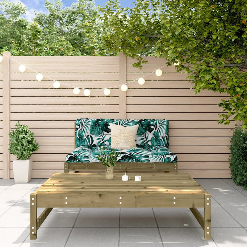 vidaXL 2 Piece Garden Lounge Set with Cushions Impregnated Wood Pine