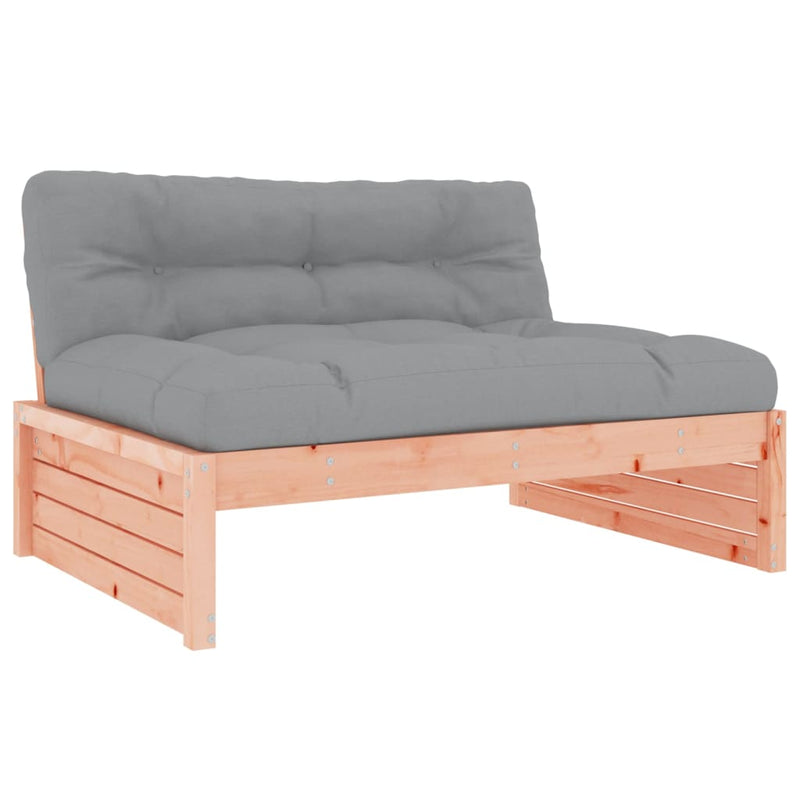 vidaXL 2 Piece Garden Lounge Set with Cushions Solid Wood Douglas