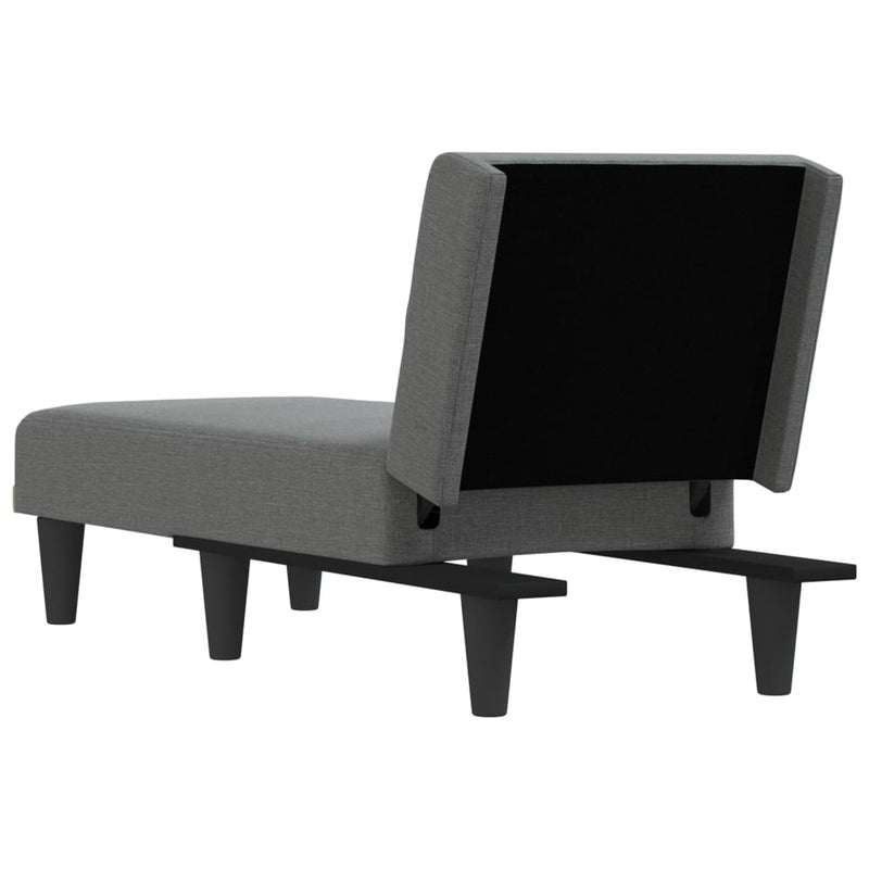 Chaise Longue Dark Grey Fabric