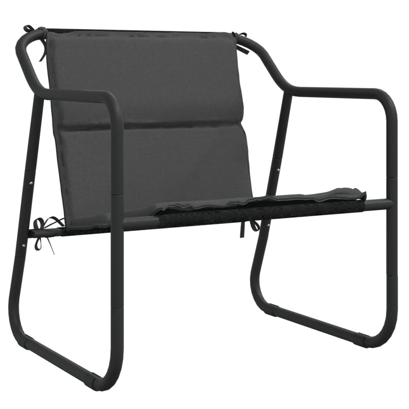 vidaXL 4 Piece Garden Lounge Set with Cushions Anthracite Steel
