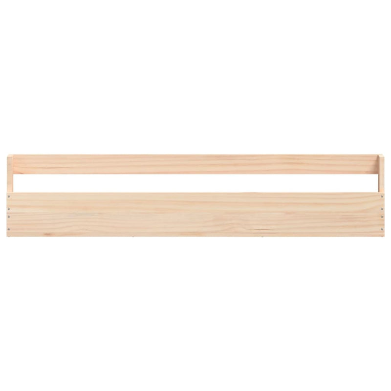 Wall-mounted Shoe Racks 2 pcs 110x9x23 cm Solid Wood Pine