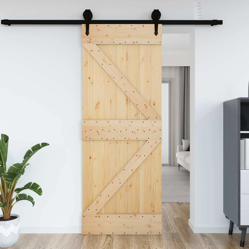 Door NARVIK Natural 85 x 210 cm Solid Pine Wood