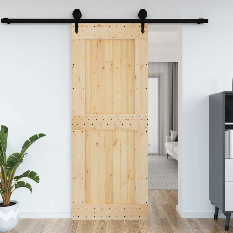 Door NARVIK Natural 90 x 210 cm Solid Pine Wood