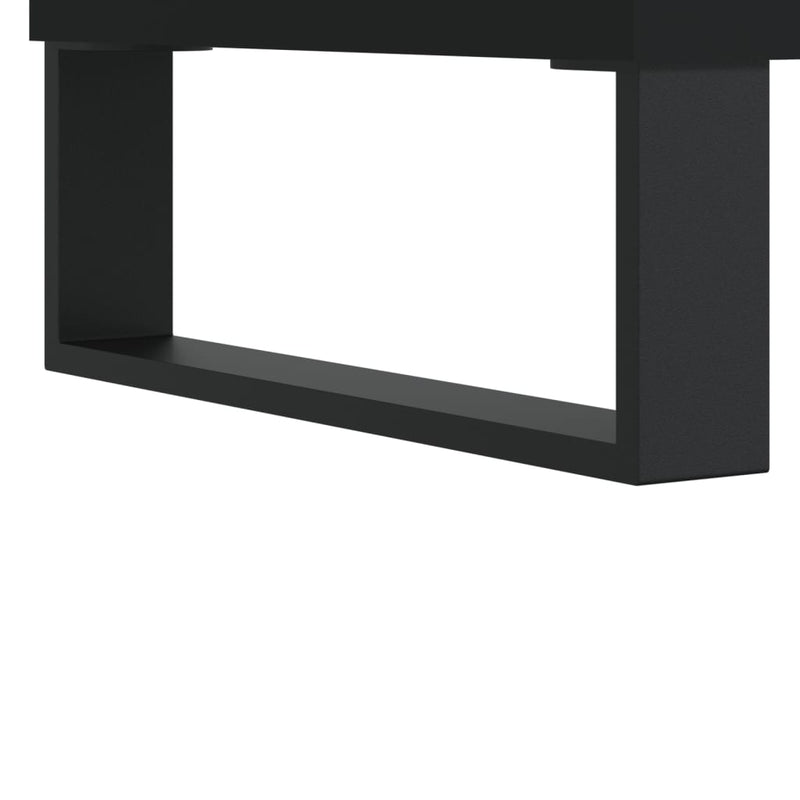 vidaXL Bathroom Cabinet Black 30x30x190 cm Engineered Wood
