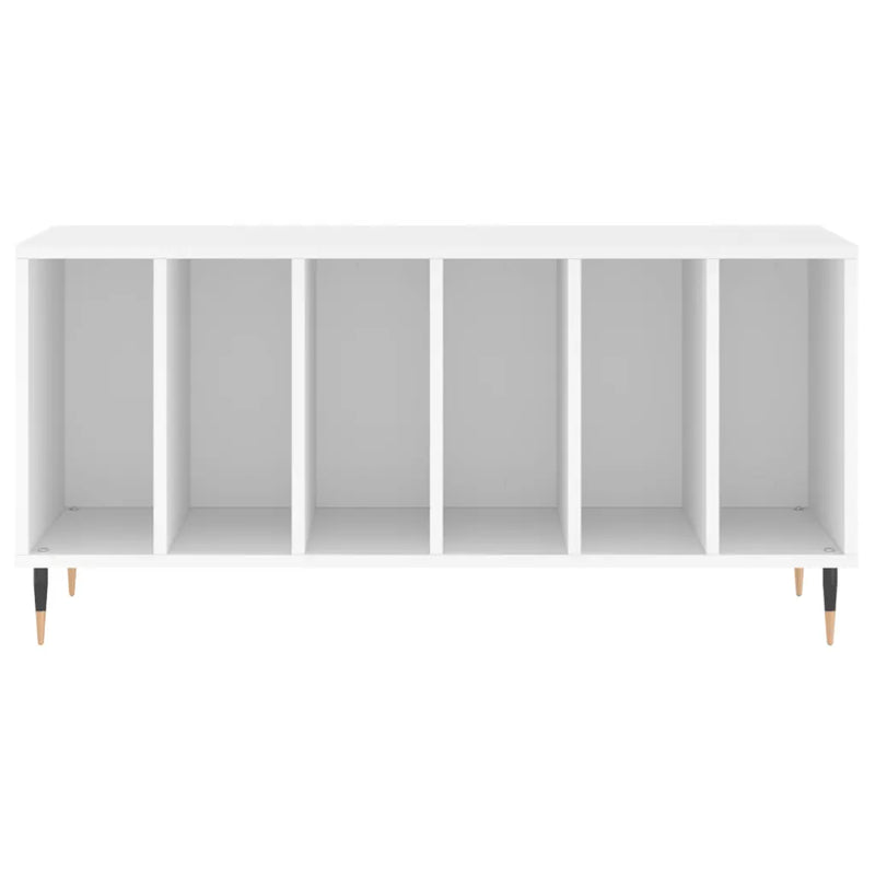 Record Cabinet White 100x38x48 cm Engineered Wood
