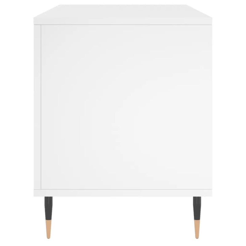 Record Cabinet White 100x38x48 cm Engineered Wood