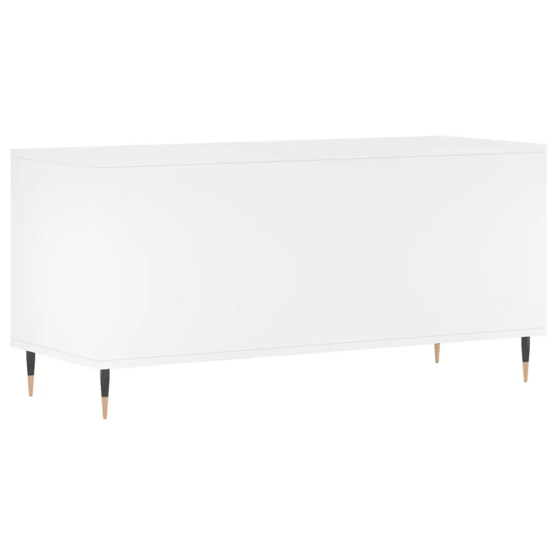 Record Cabinet White 100x38x48 cm Engineered Wood
