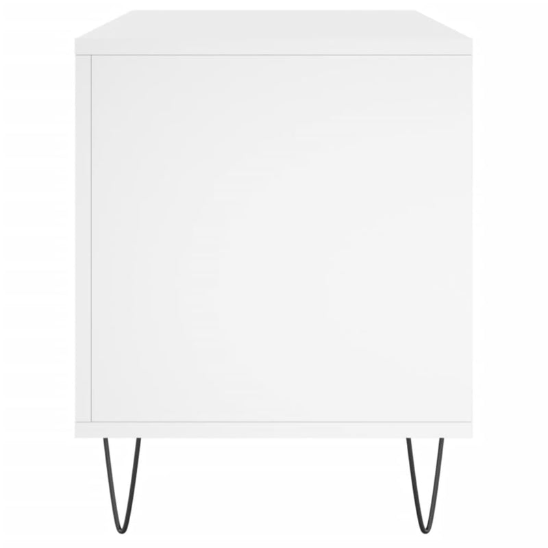 vidaXL Record Cabinet White 100x38x48 cm Engineered Wood