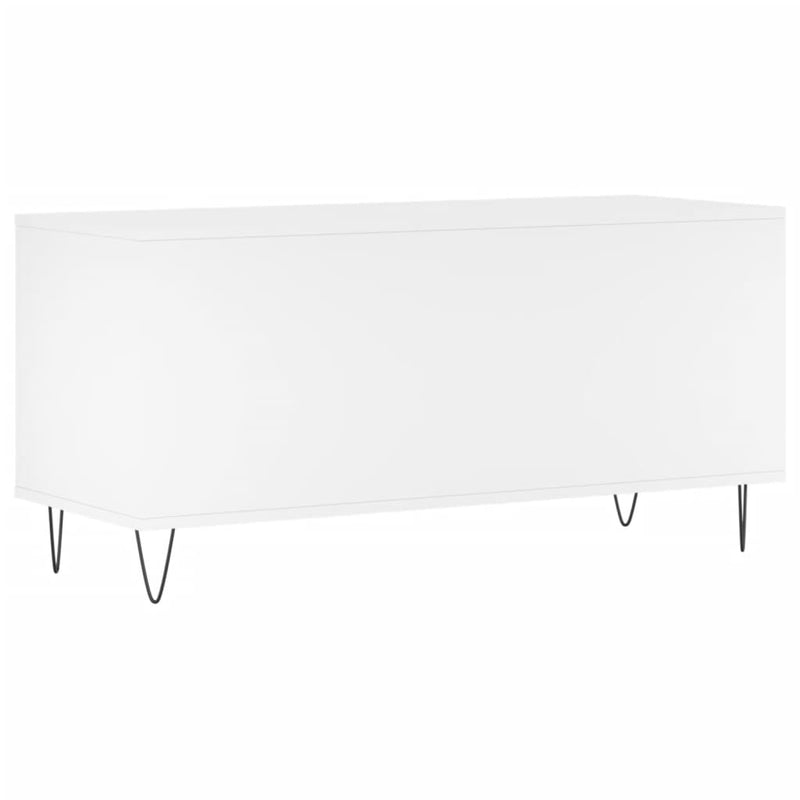 vidaXL Record Cabinet White 100x38x48 cm Engineered Wood