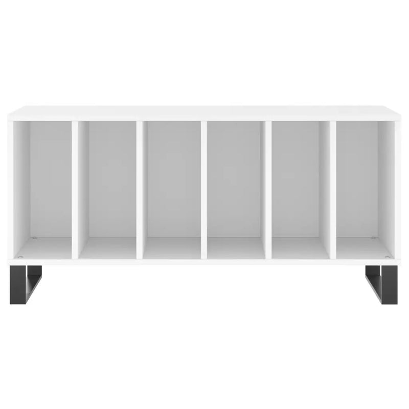 Record Cabinet White 100x38x48 cm Engineered Wood