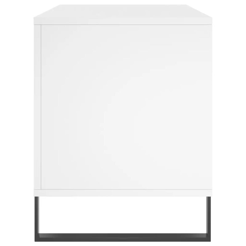 Record Cabinet White 100x38x48 cm Engineered Wood
