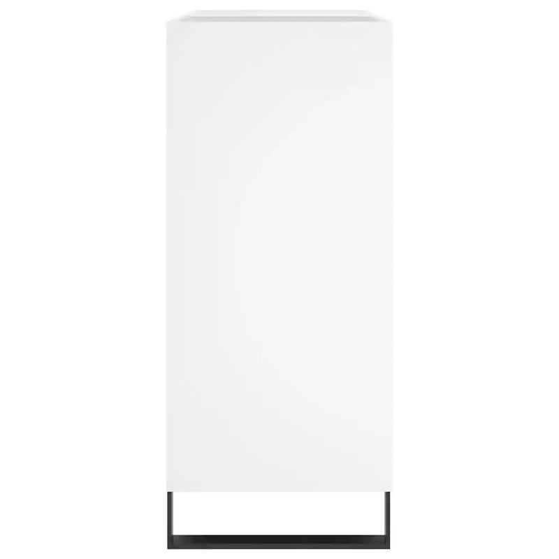 Record Cabinet White 84.5x38x89 cm Engineered Wood