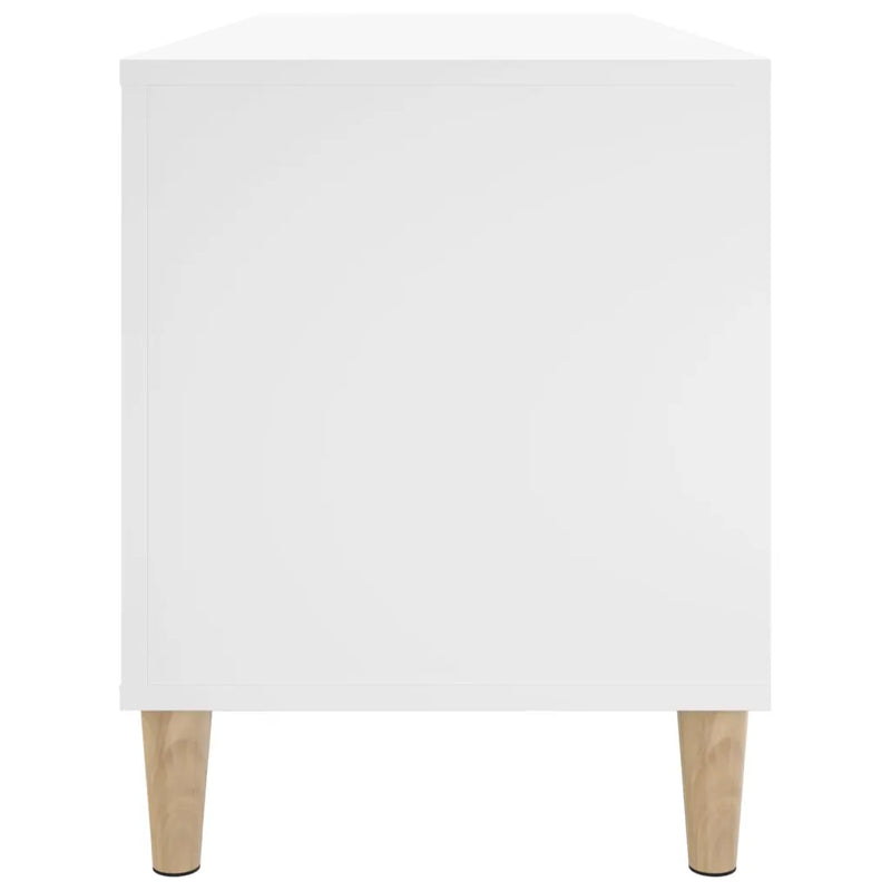 Record Cabinet White 100x38x48 cm Engineered Wood