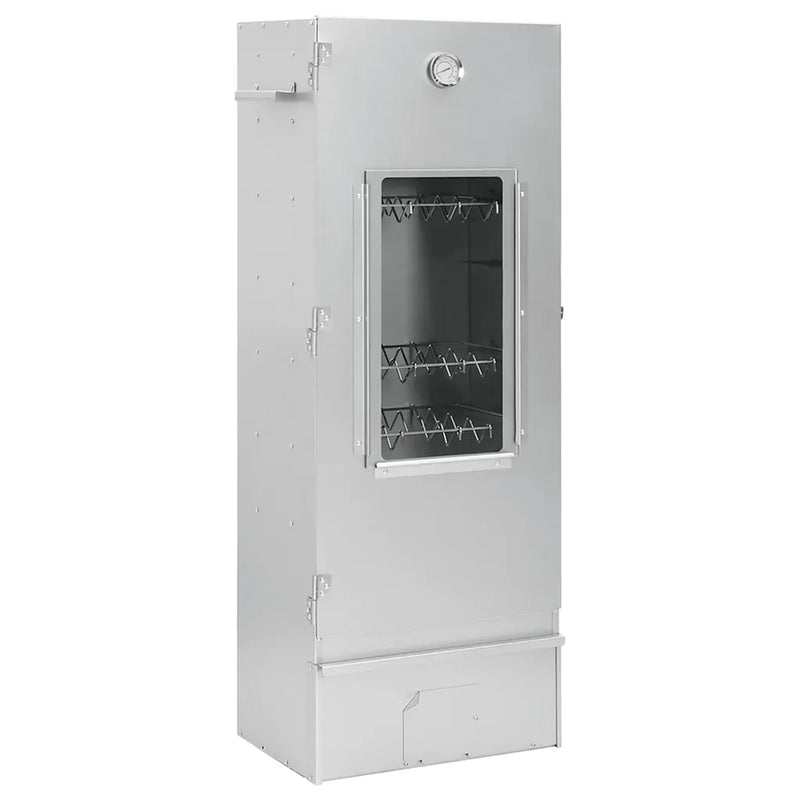 BBQ Oven Smoker with Wood Chips 44.5x29x110 cm Galvanised Steel