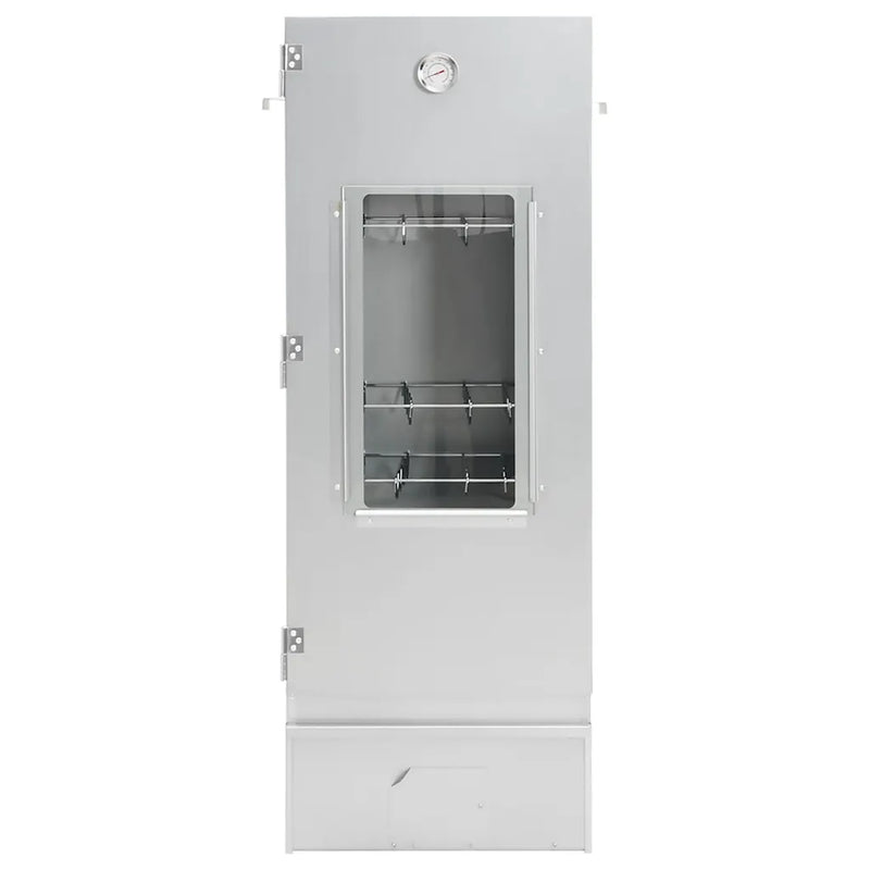 BBQ Oven Smoker with Wood Chips 44.5x29x110 cm Galvanised Steel