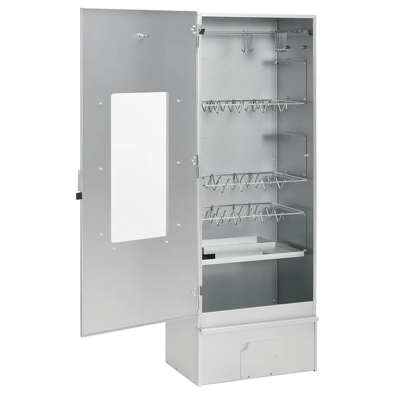 BBQ Oven Smoker with Wood Chips 44.5x29x110 cm Galvanised Steel
