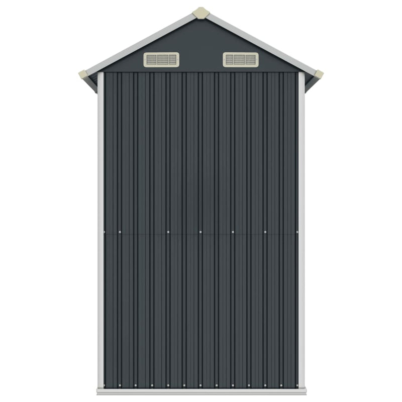 vidaXL Garden Shed Anthracite 192x152.5x237 cm Galvanised Steel