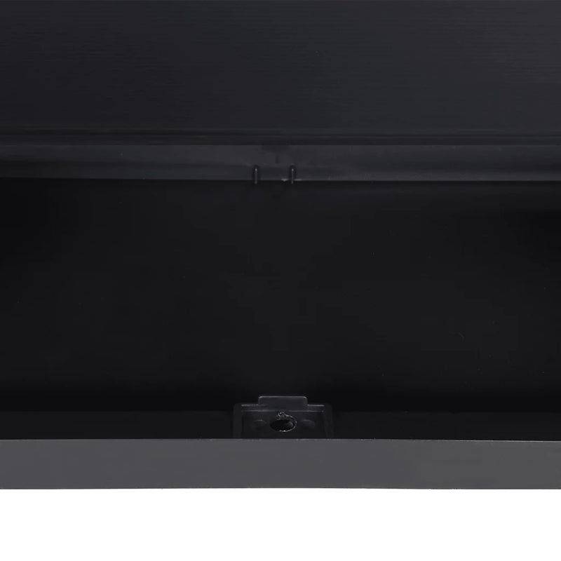 Outdoor Storage Cabinet Grey and Black 65x37x165 cm PP