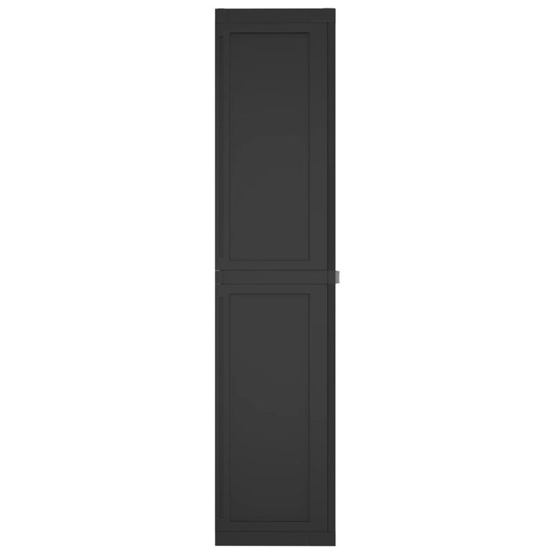 Outdoor Storage Cabinet Black 97x37x165 cm PP