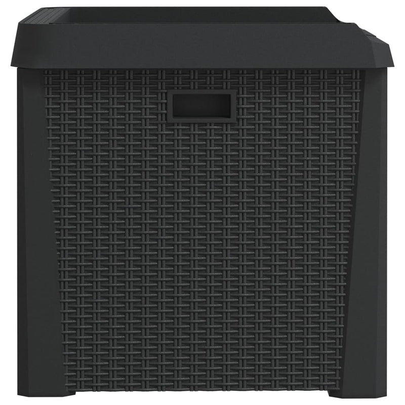vidaXL Garden Storage Box Anthracite 125 L PP