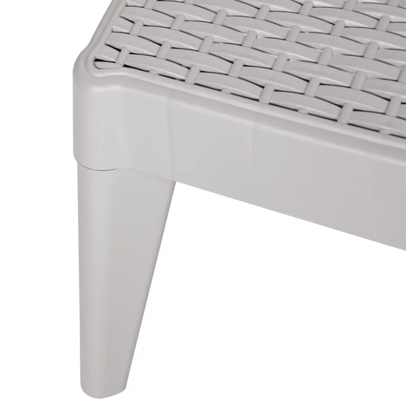 Sun Lounger Grey 186x60x29 cm PP