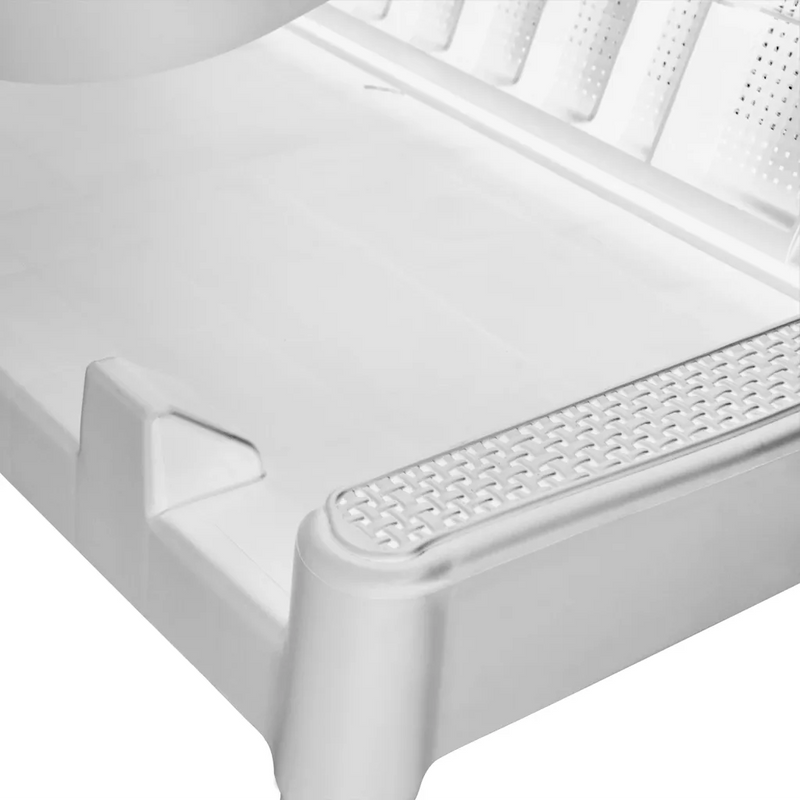 Sun Lounger White 186x60x29 cm PP