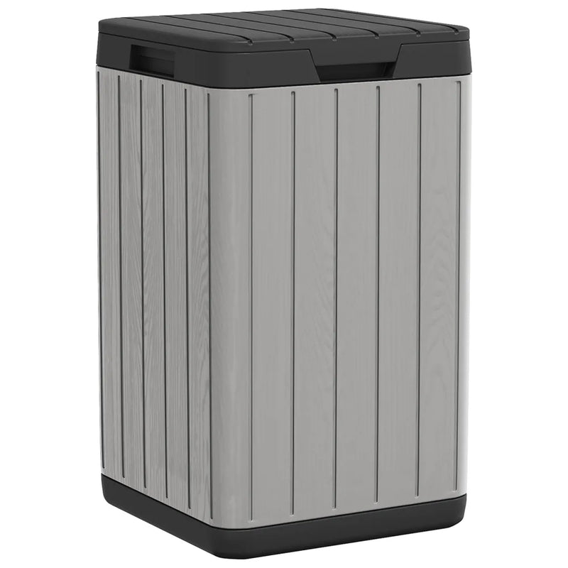 Outdoor Garbage Bin Grey 38x38x65 cm PP