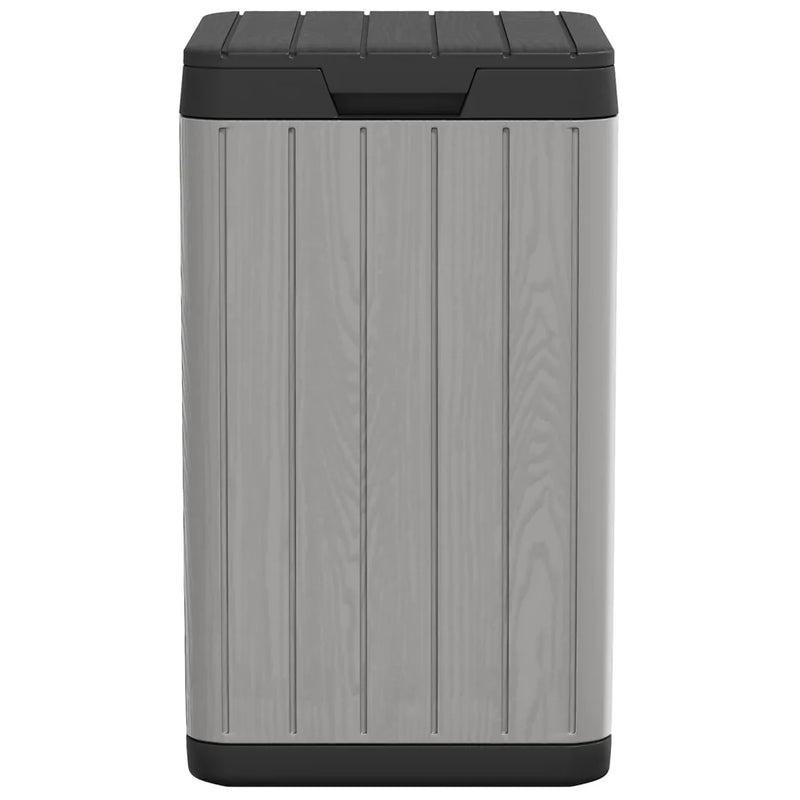 Outdoor Garbage Bin Grey 38x38x65 cm PP