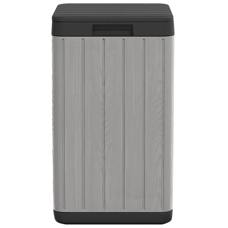 Outdoor Garbage Bin Grey 38x38x65 cm PP
