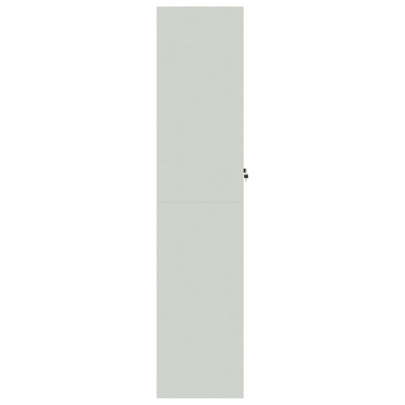 vidaXL File Cabinet Light Grey 90x40x180 cm Steel