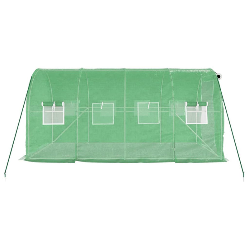 vidaXL Greenhouse with Steel Frame Green 8 m² 4x2x2 m