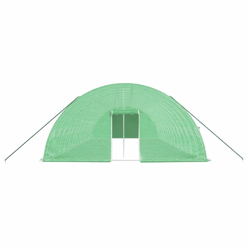 Greenhouse with Steel Frame Green 84 m�� 14x6x2.85 m